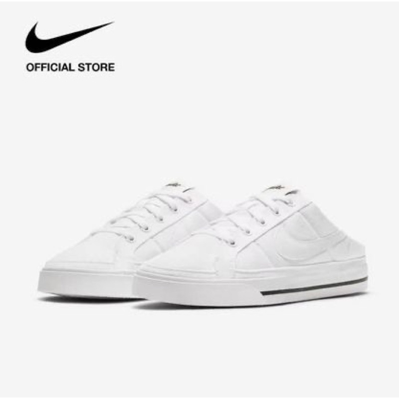 Nike women's Court Legacy Mule Shoes-White (Size-24.5 Cm.)