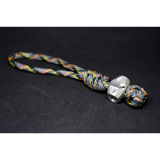 พวงกุณแจ เชือกพร้อมจี้ อลูมิเนียม Handmade Aluminium Paracord 550 Bead Lanyard Pendant