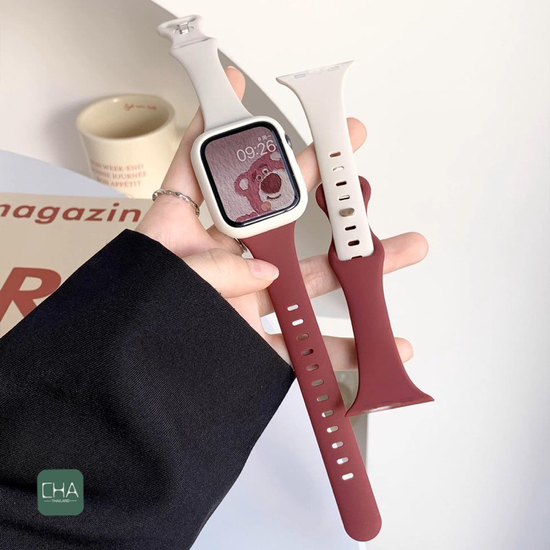 เลข 8 สายนาฬิกา Ultra 3 2 SE Series watch11 10 9 ultra 8 7 6  5 4 3 สายนาฬิกา ปรับง่าย สาย41/44/45/49mm สาย smart watch