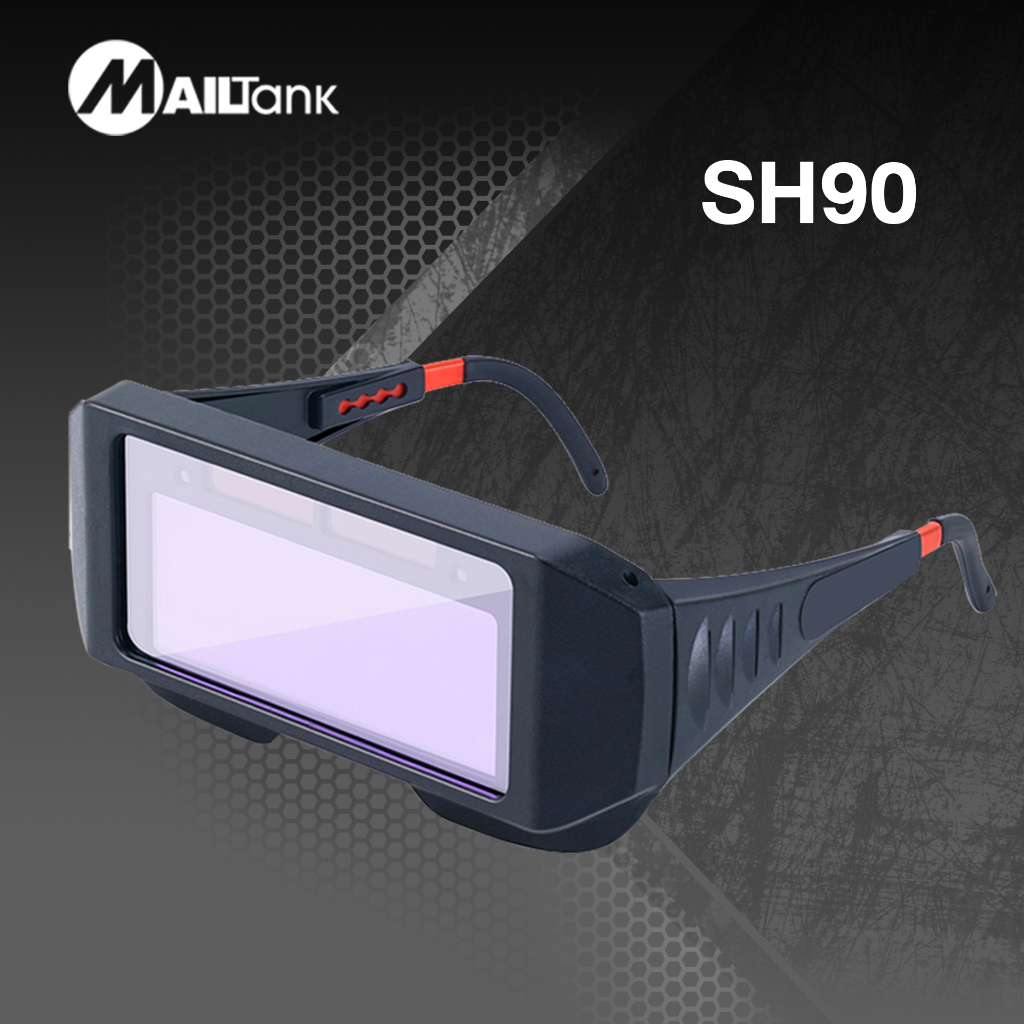 SH90 แว่นตาเชื่อมปรับแสงอัตโนมัติ แว่นตาเชื่อมเหล็กป้องกันดวงตา ยี่ห้อ MAILTANK ช่างเชื่อม แว่นตา ARC