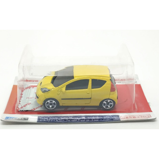 Majorette Peugeot 107 Light Yellow ล้อ 5CS Scale 1/55 (8cm) Kabaya package (สีแดง)