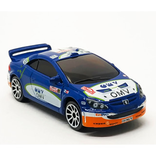 Majorette Peugeot 307 WRC - no.7 OMV Dark Blue ล้อ 10SW Scale 1/58 (8cm) ไม่มี package