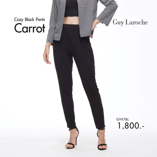 Guy Laroche - Cozy Carrot Pants กางเกงผู้หญิง ขายาว ทรงสลิม สีดำ G9X7BL