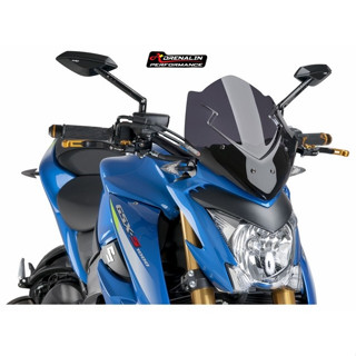 ชิวหน้า puig สำหรับ GSXS1000 GSXS 1000 ทรงสปอร์ต สี dark smoke  ของแท้ spain