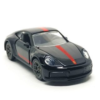 Majorette Porsche 911 Carrera S - Red Stripe Black ล้อ RT5YG Scale 1/60 (8cm) ไม่มี package