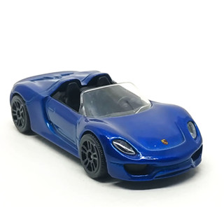 Majorette Porsche 918 Spyder Dark Blue ล้อ D5SB Scale 1/61 (8cm) ไม่มี package