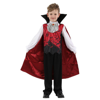 The Vampire Bat Boy Dracula Scary Kid Fancy Costume Halloween ชุดแฟนซี แวมไพร์ ค้างคาว แดร็กคูล่า สำหรับเด็ก ฮาโลวีน