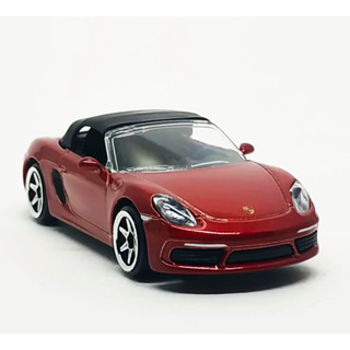 Majorette Porsche 718 Boxster - Roof Dark Red ล้อ 6SC Scale 1/58 (8cm) ไม่มี package