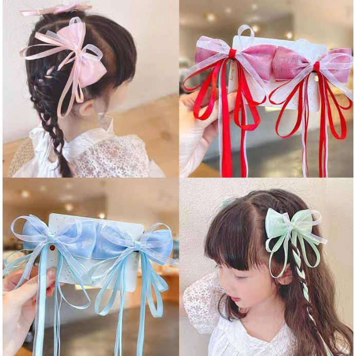 พร้อมส่ง ได้เป็นคู่ กิ๊บริบบิ้น ริบบิ้น กิ๊บแฟชั่น กิ๊บออกงาน