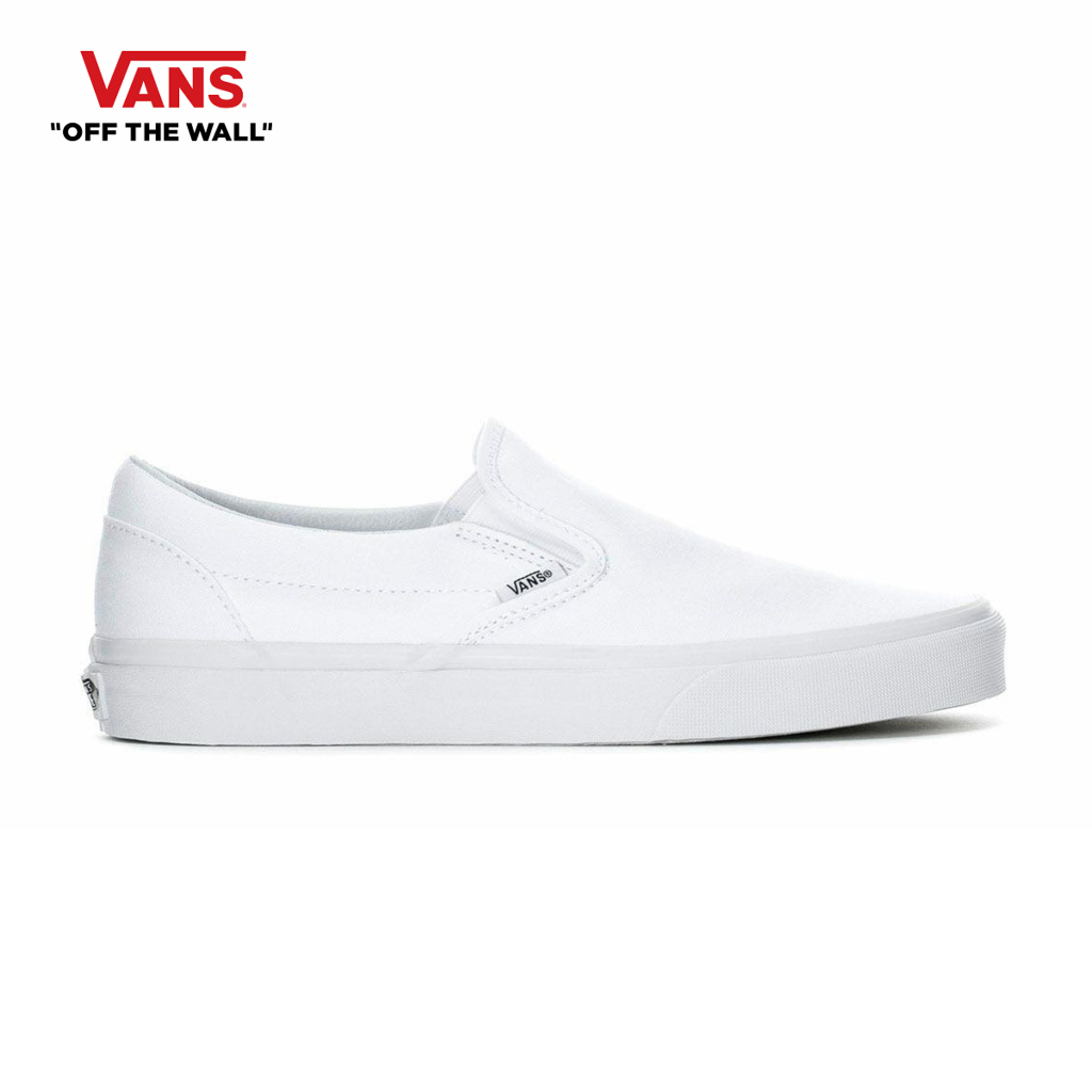 VANS CLASSIC SLIP-ON TRUE WHITE รองเท้า ผ้าใบ VANS ชาย หญิง