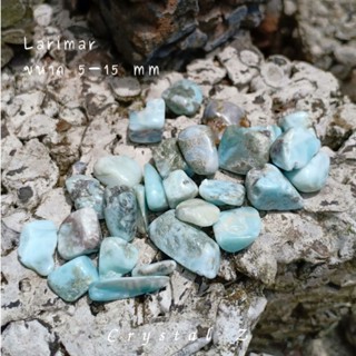 ลาริมาร์ Larimar สีฟ้า น้ำทะเล หินสะสม น้ำหนัก 10 กรัม ขนาด 5-15 mm หินธรรมชาติ