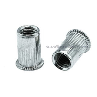 รีเวทนัท M3 M4 M5 M6 M8 M10 M12 รีเวทนัทสแตนเลสรุ่นบ่าแคบ Stainless Steel Small Flat Head Insert Nut Rivet