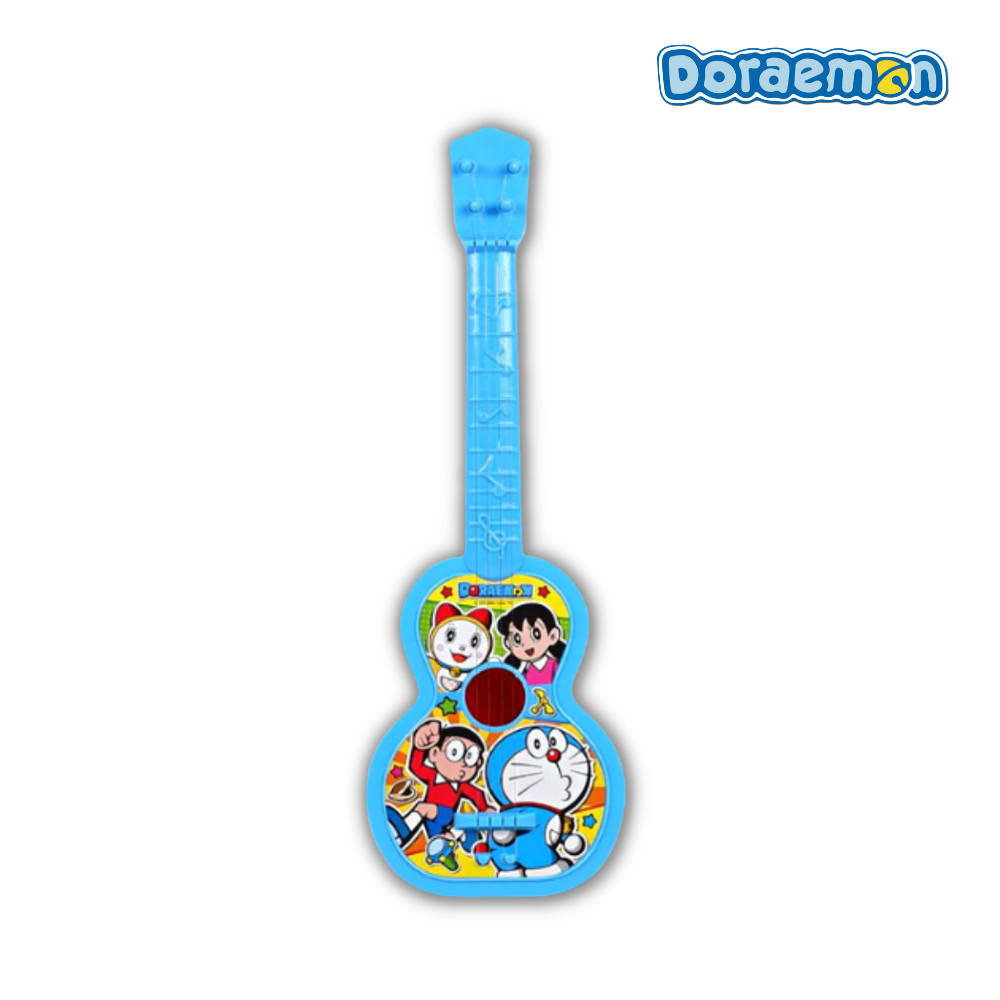 Doraemon ลิขสิทธิ์แท้ ชุดของเล่น กีตาร์โปร่ง 4 สายโดราเอมอน Guitar Ukulele ขนาด 16x47x4.5 ซม. กีตาร์เด็ก ดีดได้จริง ราคา ถูกที่สุด ดีลบีเคเค แกลเลอรีภาพที่ 2