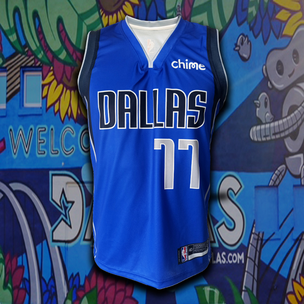 เสื้อบาส เสื้อบาสเกตบอล NBA Dallas Mavericks เสื้อทีม ดัลลัส แมฟเวอริกส์ #BK0045 รุ่น Icon Luka Doncic#77 ไซส์ S-5XL