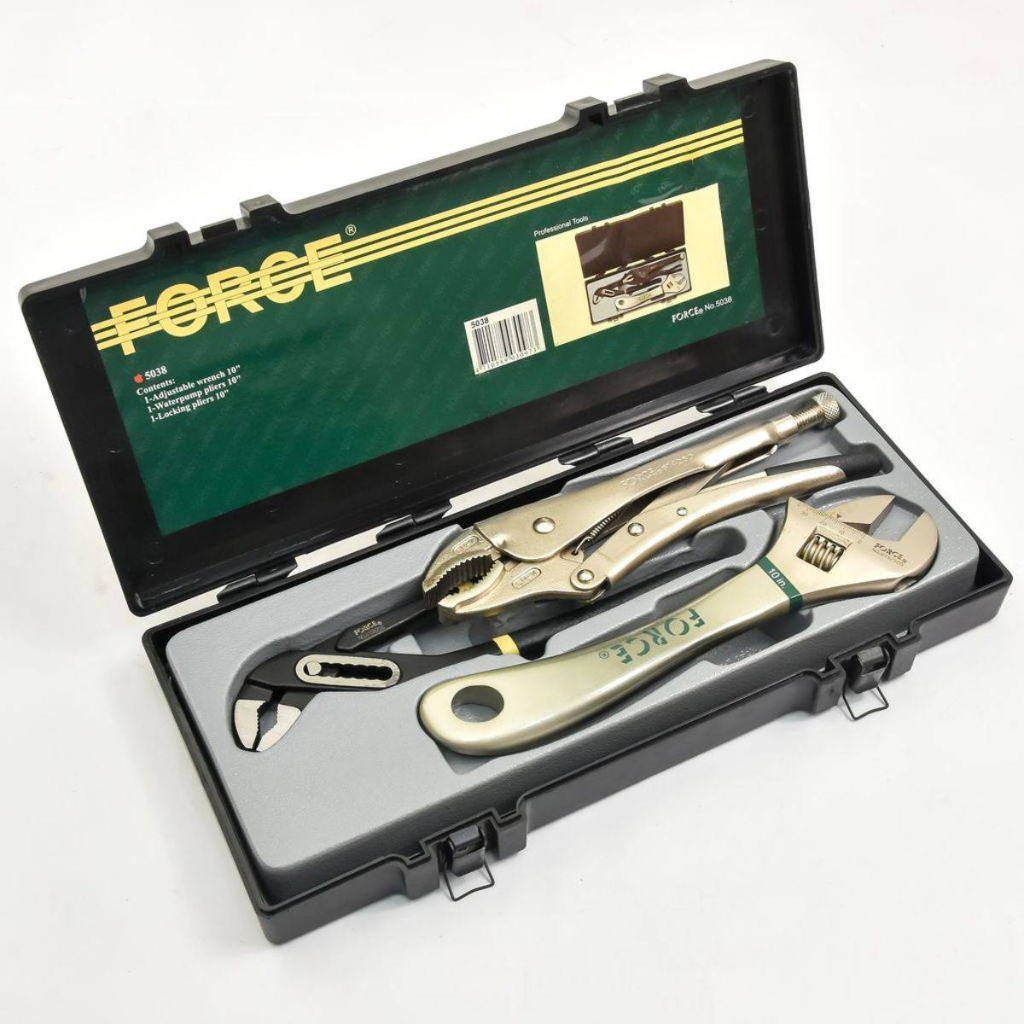 5038 ประแจเลื่อน คีมล็อค คีมคอเลื่อน 10" FORCE/ฟอร์ซ