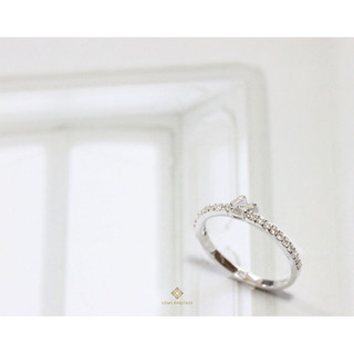 Gems heritageแหวนเพชรแท้ทรงBaguette Mini Baguette diamond ring (RWG172)