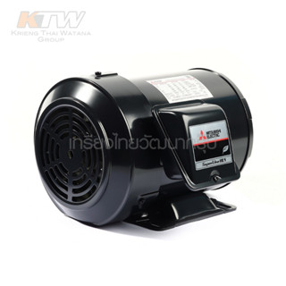 MITSUBISHI มอเตอร์ รุ่น SF-QR ชนิดหุ้มมิด กำลัง 1 แรงม้า (0.75 กิโลวัตต์) 3 เฟส 220/380 โวลต์ 6 โพล 3 สาย IP44