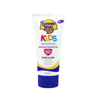 BANANA BOAT Kids Sensitive Mineral Based Sunscreen Lotion SPF50+ PA++++ โลชั่นกันแดด 90ml