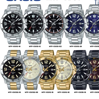 ลดพิเศCasio นาฬิกาข้อมือผู้ชาย สายสแตนเลส รุ่น MTP-VD01 พร้อมกล่อง