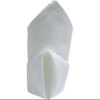 ผ้าเช็ดปากโรงแรม ร้านอาหาร แน๊ปกิ้น Napkins สีขาว มี 2 ขนาด 22x22 , 17x17 นิ้ว