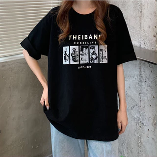 aililai1688 🍒เสื้อยืด THEIBAND สไตล์เก๋ๆ น่ารัก เสื้อยืดผ้านิ่ม ไม่หนาไม่บาง แขนสั้น เนื้อผ้าฝ้าย