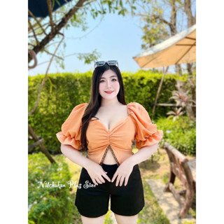 🔥Plussize🔥เสื้อคนอ้วน🔥 อก 40-56