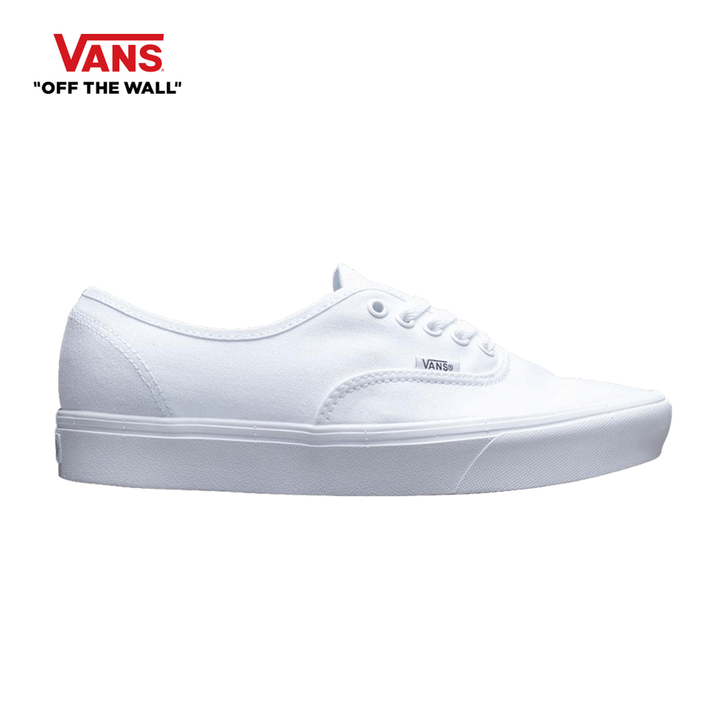 VANS COMFYCUSH AUTHENTIC - (CLASSIC) TRUE WHITE/TRUE WHITE รองเท้า ผ้าใบ VANS ชาย หญิง
