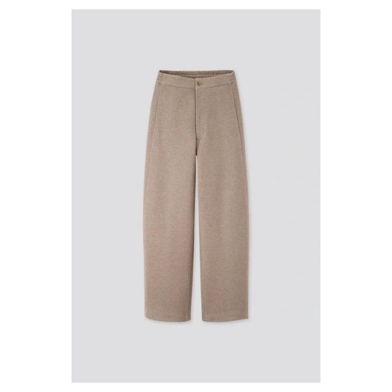 กางเกง Uinqlo U Wide Fit Curved Jersey Pants (used สภาพดี)