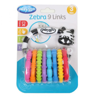 Playgro Zebra Links ห่วงยางกัดทั้ง 9 ห่วง