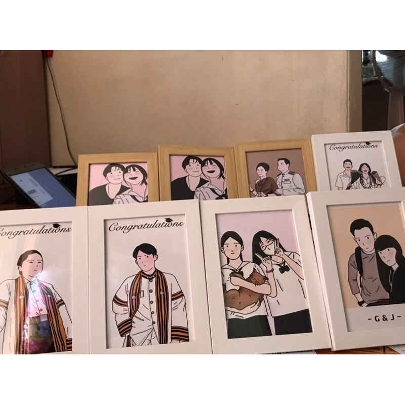 รูปวาด+กรอบเป็นของขวัญให้แฟน เพื่อนหรือครอบครัว
