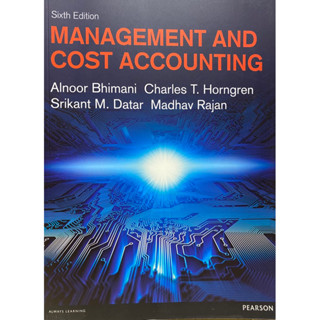 9781292063461 MANAGEMENT AND COST ACCOUNTING(ALNOOR BHIMANI)