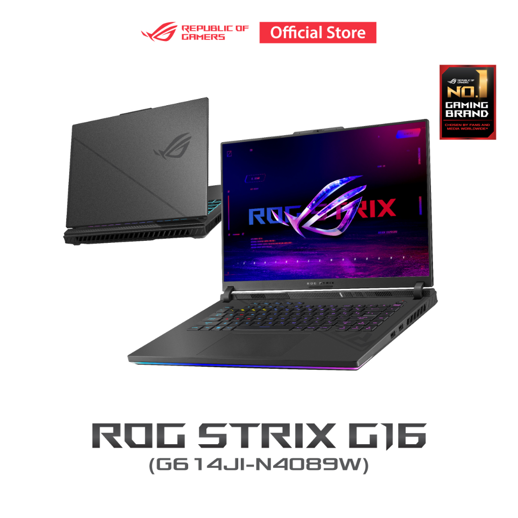 ASUS ROG Strix G16 2023 (G614JI-N4089W) Gaming Laptop, 16” 240Hz QHD+, GeForce RTX 4070, 13th Gen In