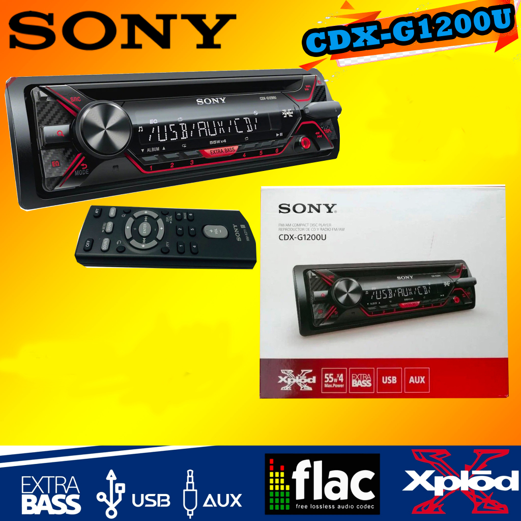 วิทยุติดรถยนต์ SONY CDX-G1200U  วิทยุ1DIN CD MP3 USB REMOTE