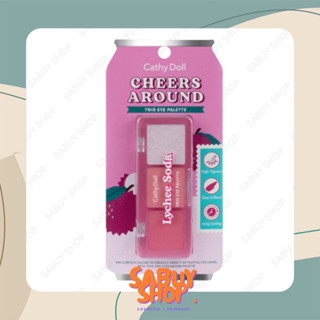 (2g.x1ตลับ) Cathy Doll Cheers Around Trio Eye Palette เคที่ดอลล์ เชียร์ อะราวด์ ทริโอ อายพาเลท