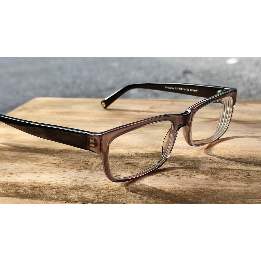 Warby Parker Wiloughby 511 Crystal Gray size 52-18-138 mm Frames Blk Temples กรอบแว่นตาของแท้มือสอง งานทรงสวย
