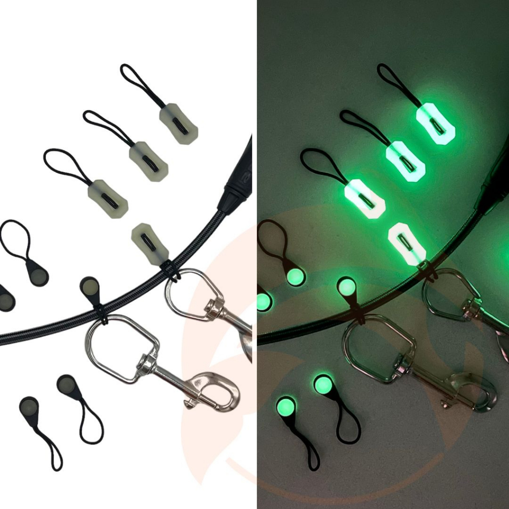 ตะขอซิป เชือกดึงซิปเรืองแสงได้ Zipper Pull(Luminous) 5 ชิ้น