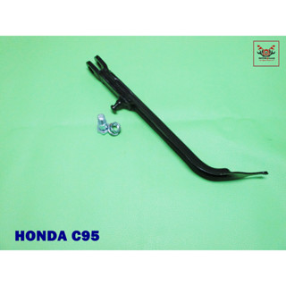 HONDA C95 KICK SIDE STAND “BLACK” (L. 24 cm.) // ชุดขาตั้งข้างพร้อมน็อต (ยาว 24 ซม.) สินค้าคุณภาพดี