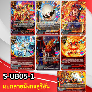 มังกรสุริยัน ดราก้อนเวิลด์ จาก S-UB05-1 ชิน บัดดี้ไฟท์ (ได้แบบละ 4 ใบ)