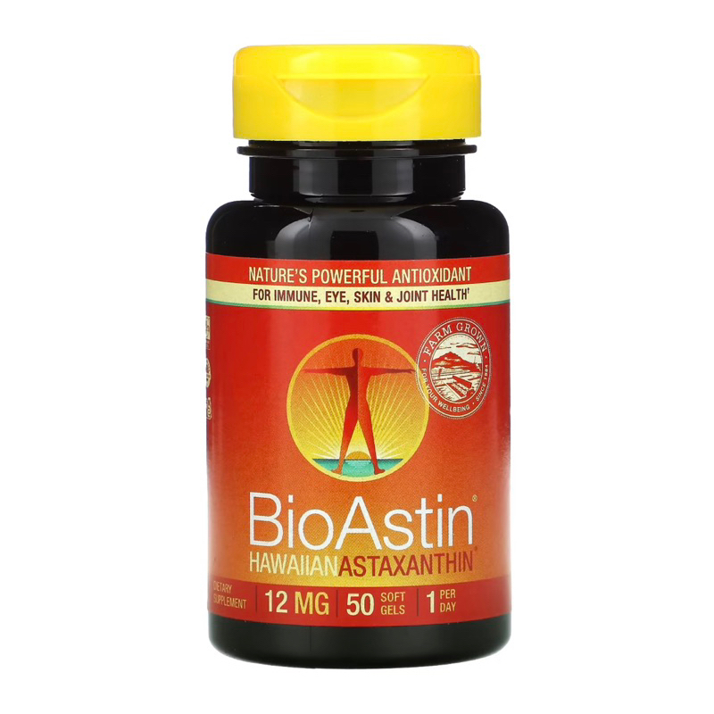 bioastin hawaiian astaxanthin 12 mg ไบโอแอสติน สาหร่ายแดง