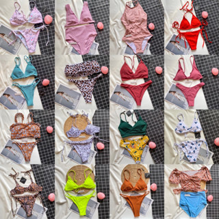 [มีหลายแบบเลื่อนดูก่อนนะคะ]ชุดว่ายน้ำ BIKINI bikini ทูพีช ชุดว่ายน้ำมือหนึ่ง