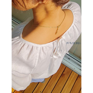 PLOWBRANDS - TS0015 Plum top (รวมสี) เสื้อลินินแท้ งานตัดเย็…