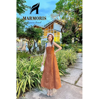 เดรสสีน้ำตาล เดรสสายเดี่ยว Marmoris