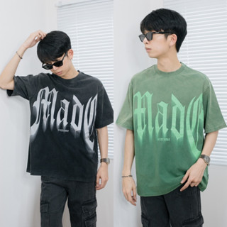 EXT BLACKAIR VINTAGE T-shirt เสื้อยืดแขนสั้นผ้าฟอกทรงโอเวอร์ไซส์