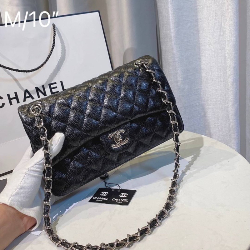 Chanel classic กระเป๋าแบรนด์เนม กระเป๋าถือ กระเป๋าสะพายไหล่