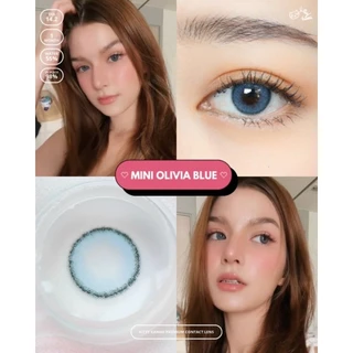 คอนแทคเลนส์ รุ่น Mini Olivia สีเขียว/สีฟ้า Green/Blue มีค่าสายตา (0.00)-(-10.00)