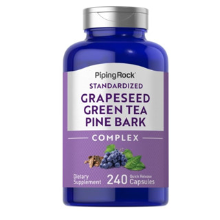 สารสกัดเปลือกสน เมล็ดองุ่น ชาเขียว Grape seed, Green Tea &amp; Pine Bark Complex  #Polyphenols #EGCG #Grapeseed