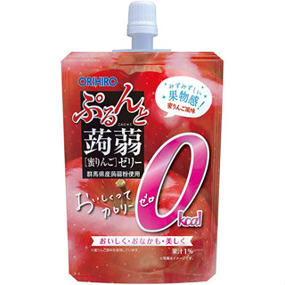 Orihiro Purun To Konnyaku Jelly 0kcal Honey Apple Jelly Drink 130 กรัม X 8 ถุง ส่งตรงจากญี่ปุ่น