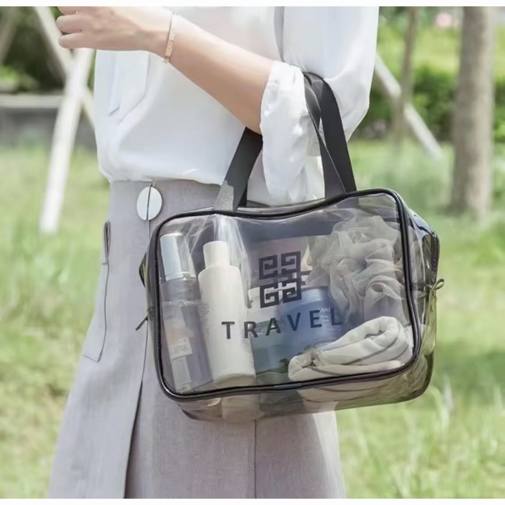 พร้อมส่งค่ะกระเป๋าเครื่องสำอางกันน้ำ ยอดฮีต บรรจุของเยอะ แบบใหญ่แบบเล็ก พกพาสะดวก กระเป๋าเครื่องสำอางกันน้ำ