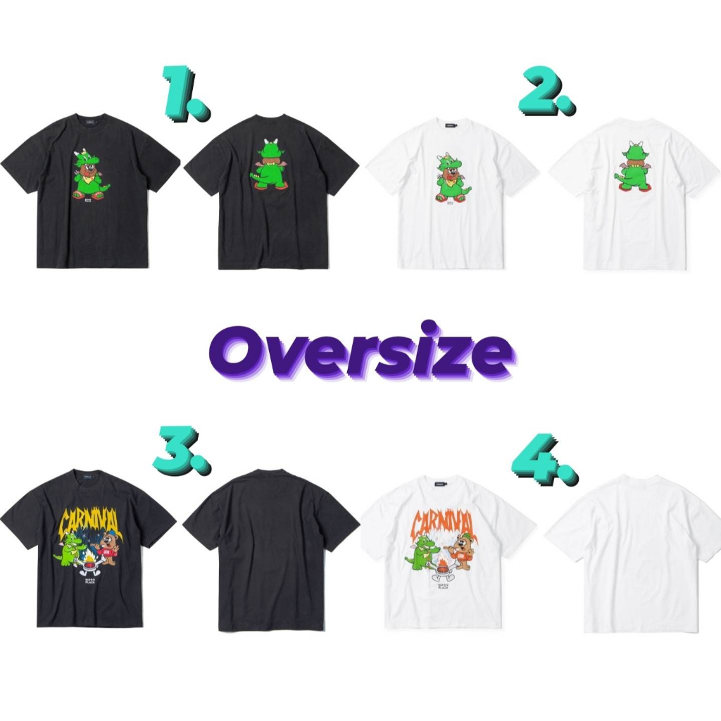 [ ของแท้ ] เสื้อยืด CARNIVAL® x Bar B Q Plaza "Born To Grill" Collection OVS T-SHIRT ของใหม่ พร้อมส่