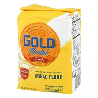 Gold Medal Bread flour 2.26กิโลกรัม อันบลีช ออลเพอร์โพส แป้งสาลีสำหรับขนมปัง ตราโกลด์เมดัล นำเข้าจากอเมริกา🇺🇸